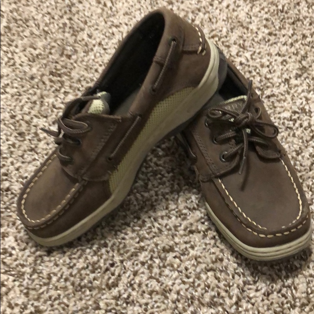 Brown Sperry  slip on sliders
